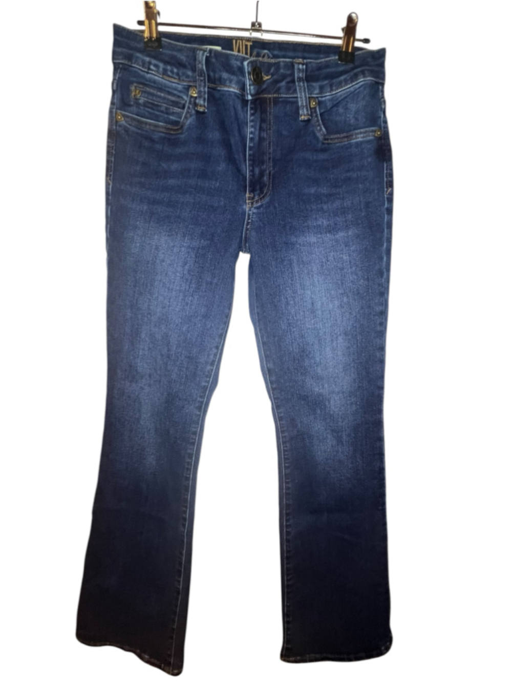 Kut From The Kloth Dark Wash Nicole High Rise Bootcut Denim Jeans